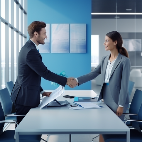 personaldienstleister stellt mitarbeiter ein